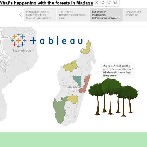 Screenshot of tableau project